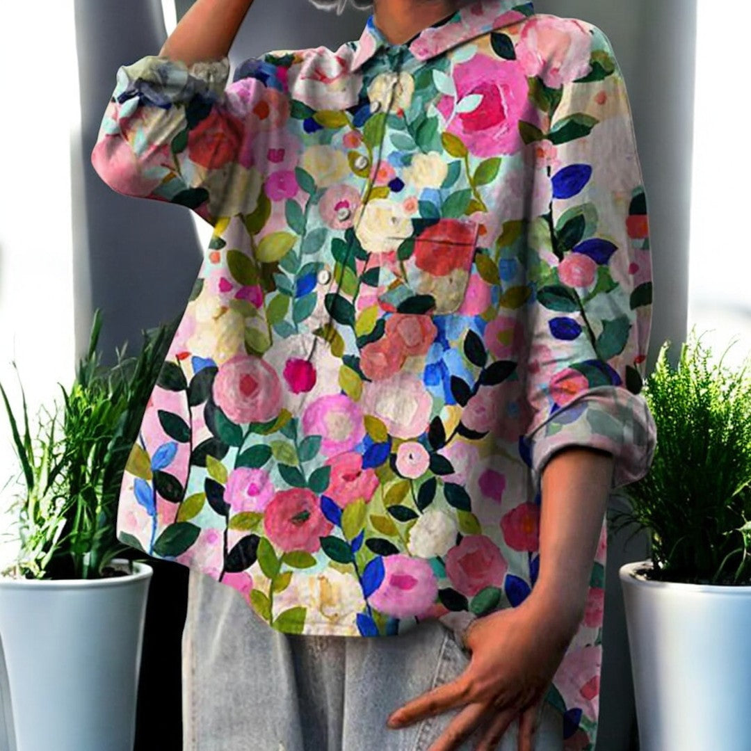 Erin Cotton Linen Blouse