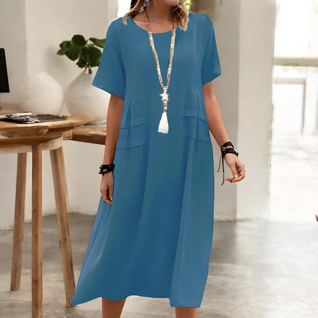 Aisha Maxi Short Sleeve Dress