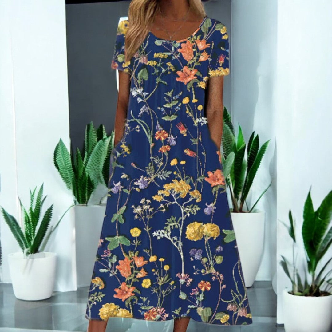 Alena Boho Floral Dress