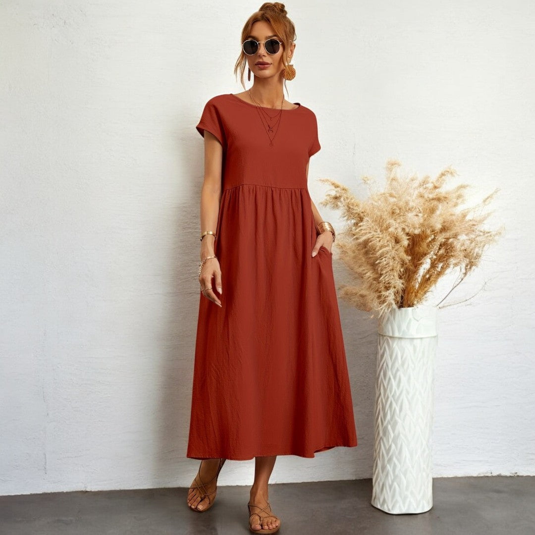 Izabella Sleeveless Dress With Pocket