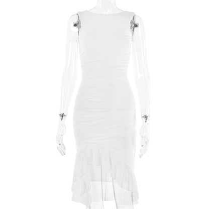 Emryn Midi Dress with Ruffles