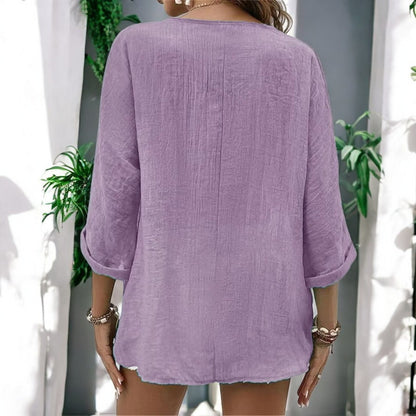 Ramona Long Sleeve V-neck Top