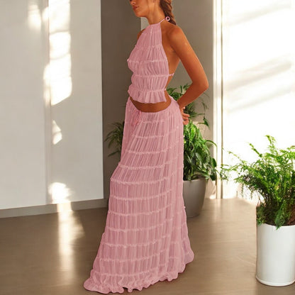 Analia Summer Backless Sling Top Set