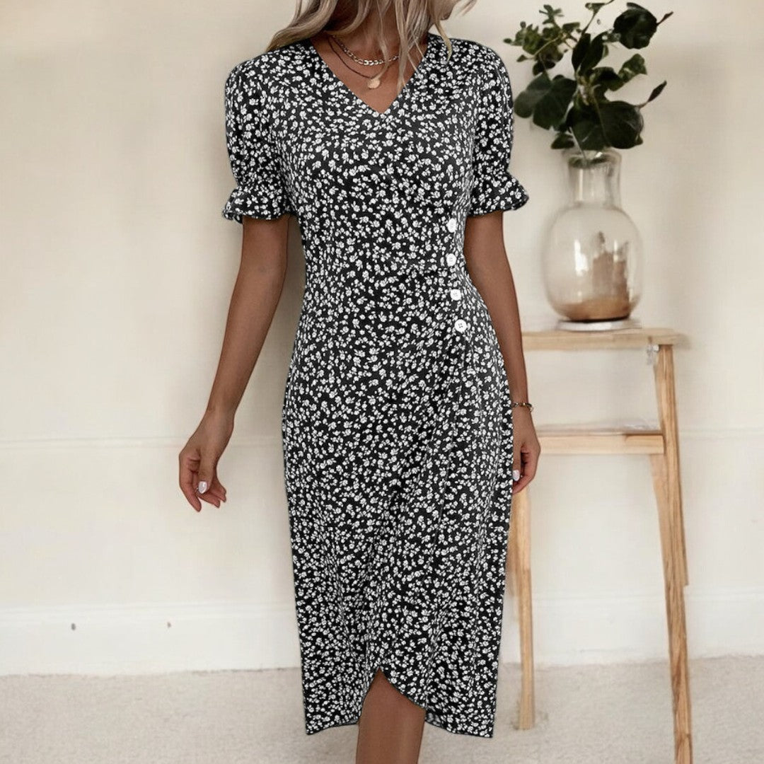 Diana Fresh Bloom V-Neck Dress