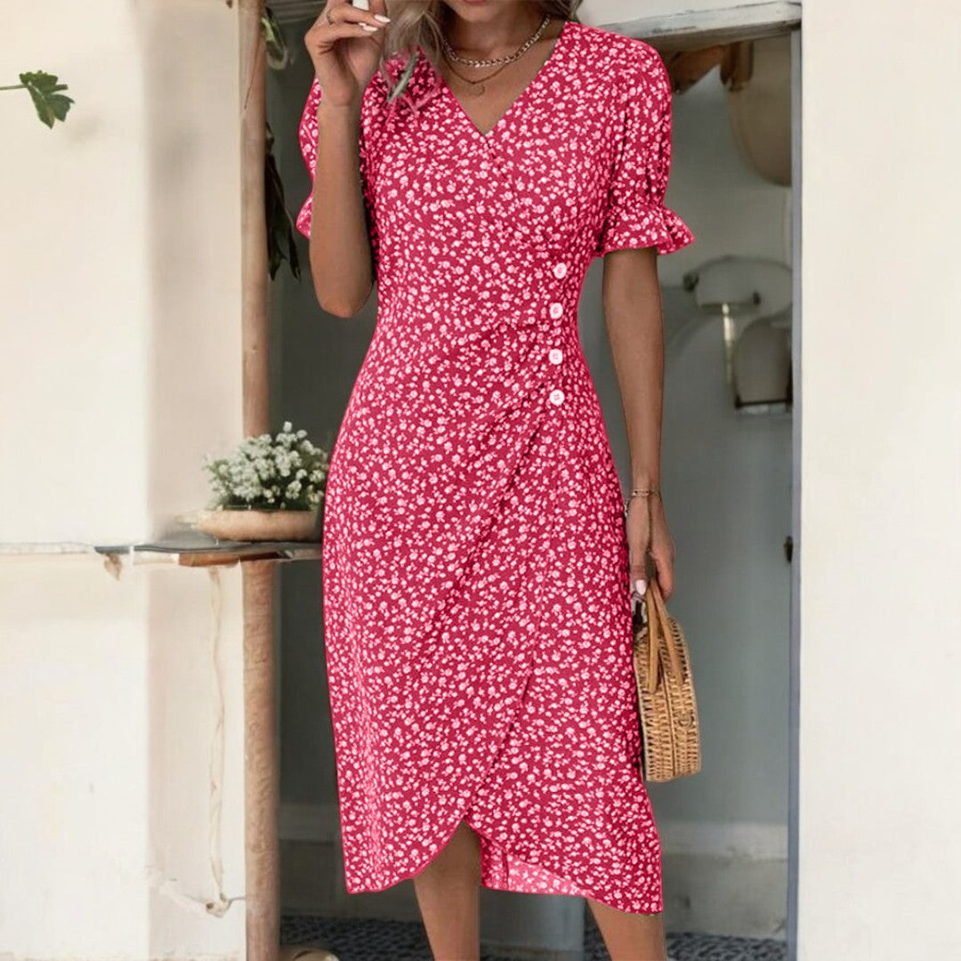 Diana Fresh Bloom V-Neck Dress