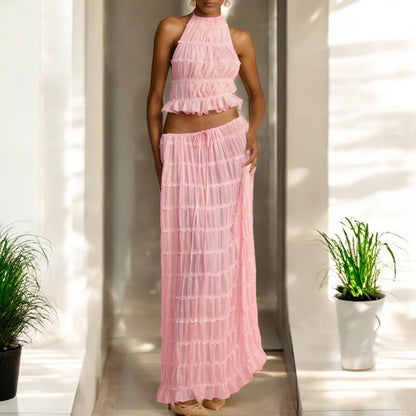 Analia Summer Backless Sling Top Set