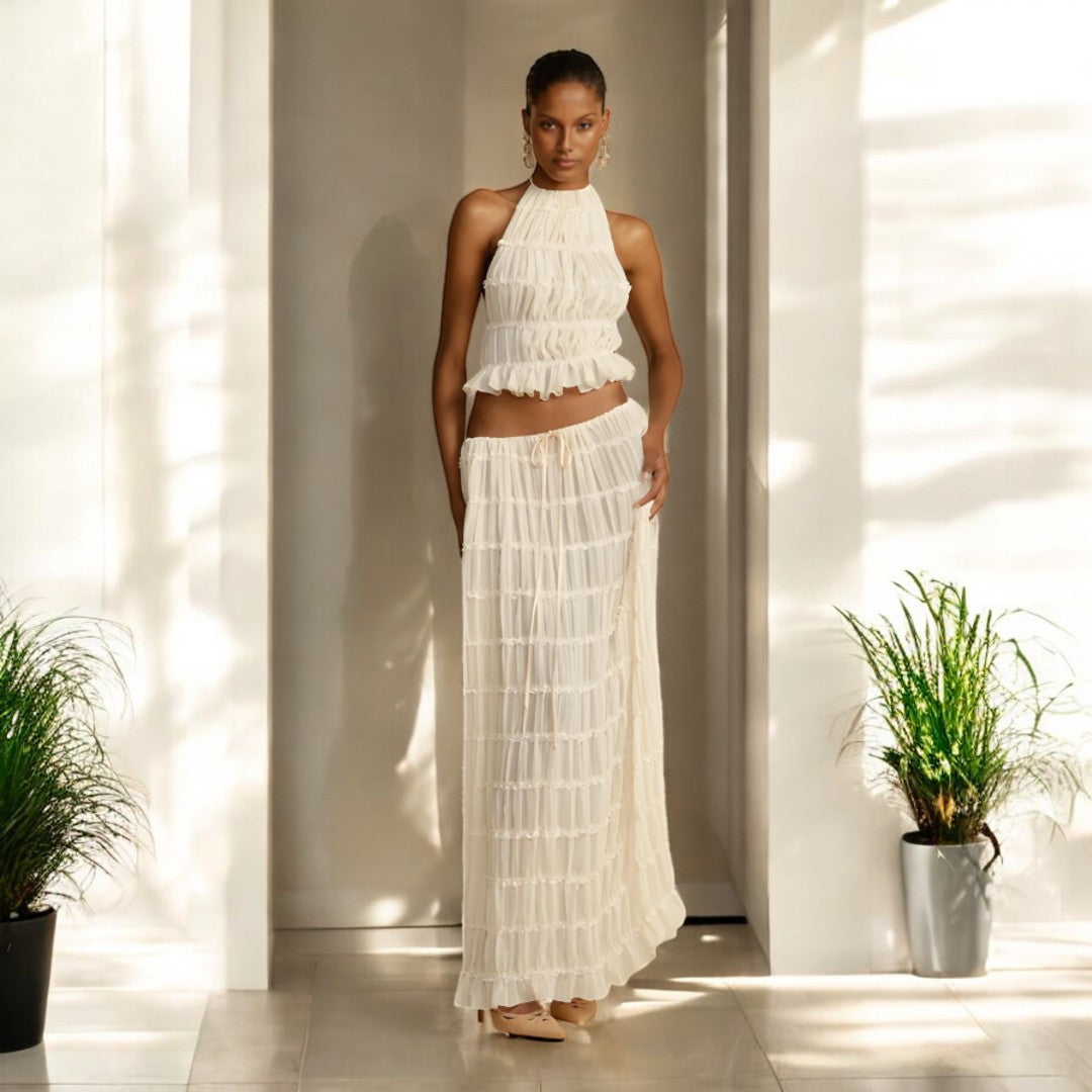 Analia Summer Backless Sling Top Set