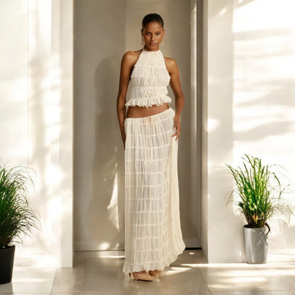 Analia Summer Backless Sling Top Set