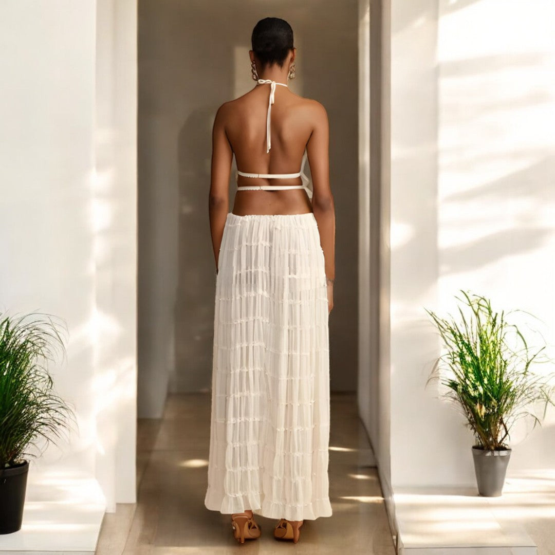 Analia Summer Backless Sling Top Set