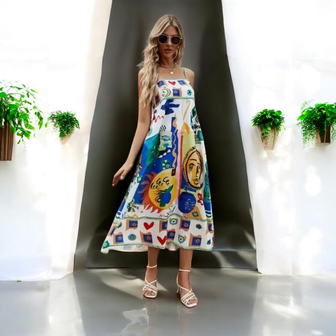 Lena Summer Spaghetti Strap Dress
