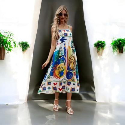 Lena Summer Spaghetti Strap Dress