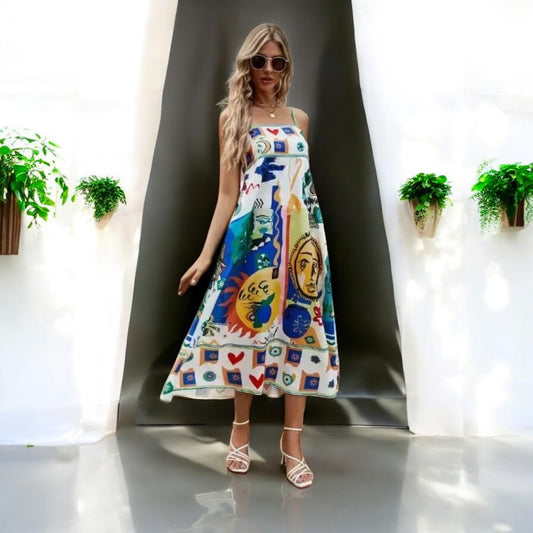Lena Summer Spaghetti Strap Dress