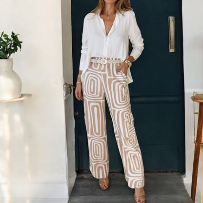 Maisy Shirt Loose Trousers Set