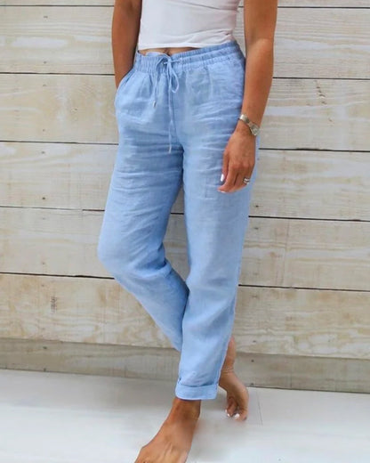 Myla™ | Relaxed Fit Linen Joggers