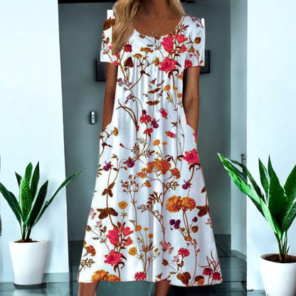 Alena Boho Floral Dress