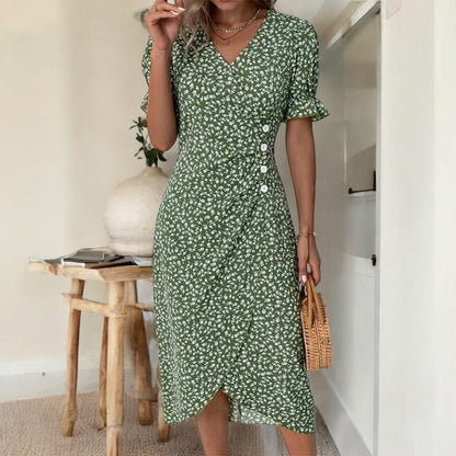 Diana Fresh Bloom V-Neck Dress
