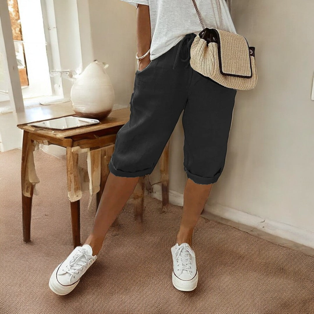 Zuri Cotton-Linen Pants