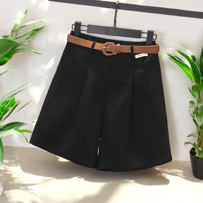 Tessa Wide-leg Trendy Suit Short Pants