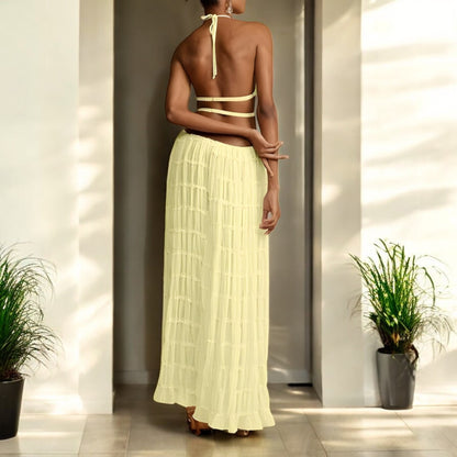 Analia Summer Backless Sling Top Set