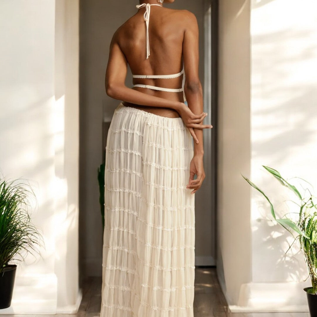 Analia Summer Backless Sling Top Set