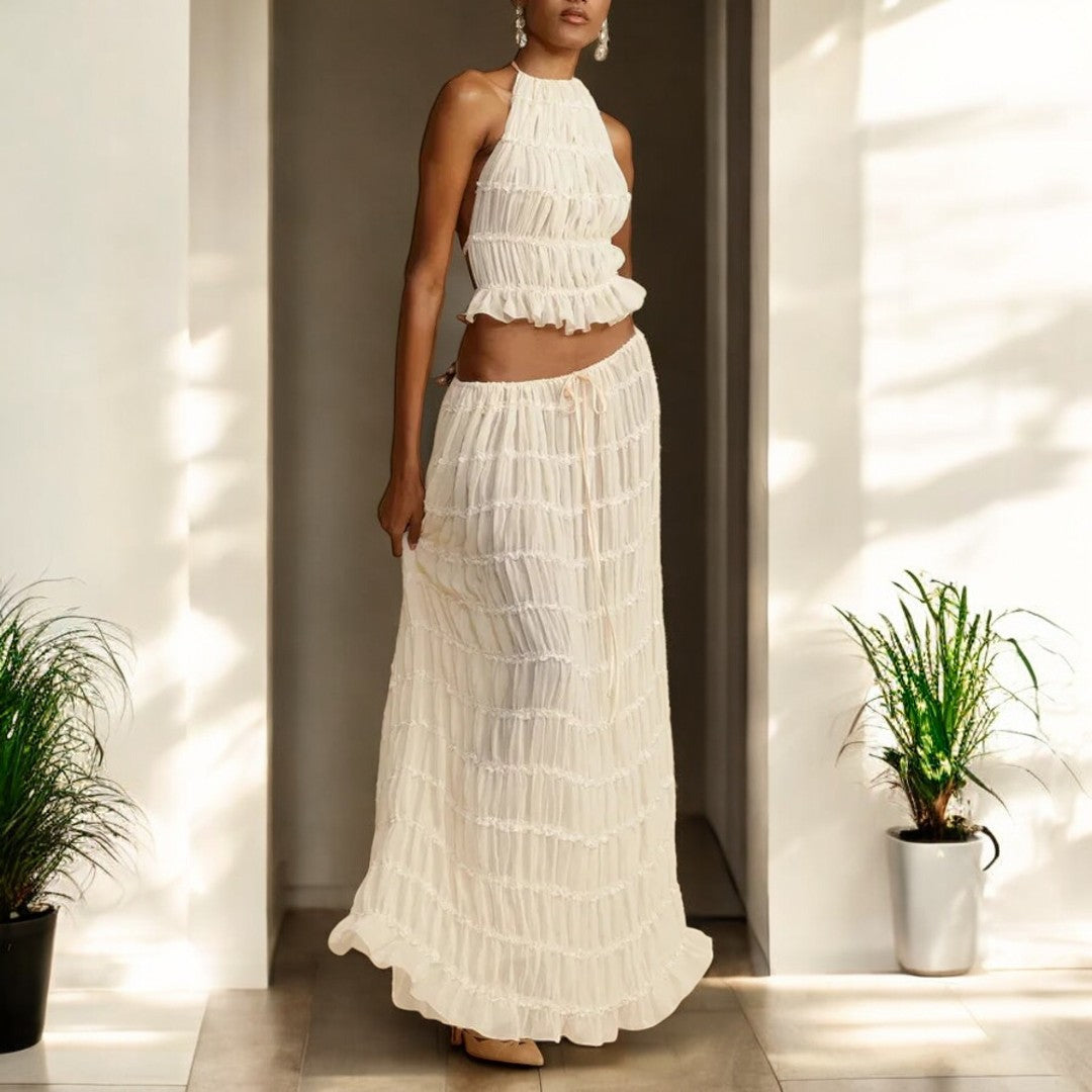 Analia Summer Backless Sling Top Set