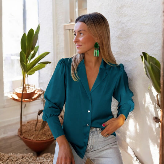 Karina Button-Up Blouse
