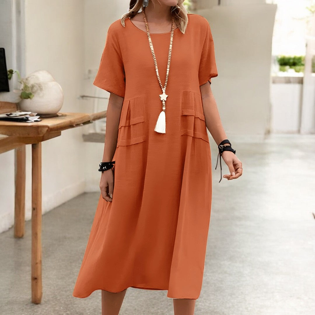 Aisha Maxi Short Sleeve Dress