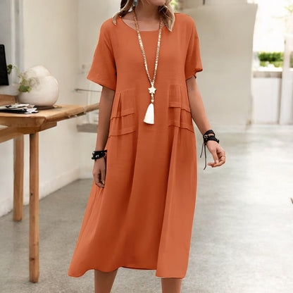 Aisha Maxi Short Sleeve Dress
