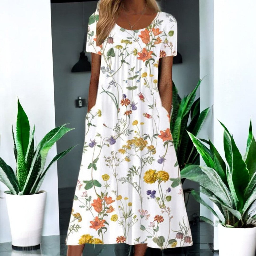 Alena Boho Floral Dress