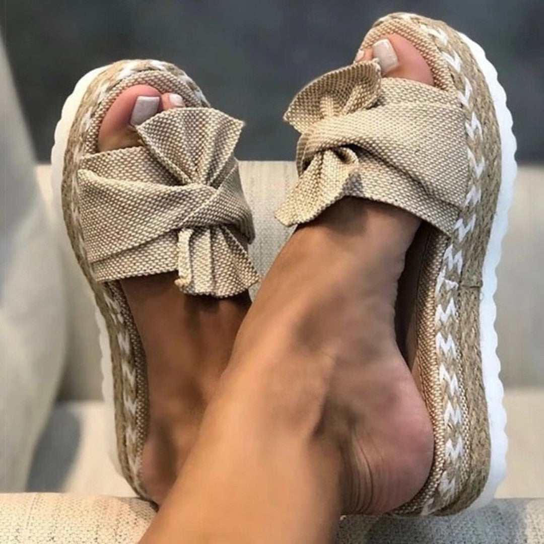 Anika Summer Sandals with Bow