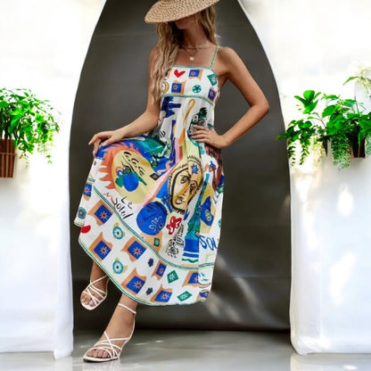 Lena Summer Spaghetti Strap Dress