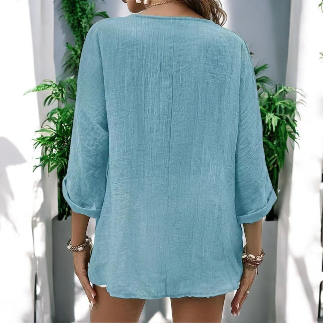 Ramona Long Sleeve V-neck Top