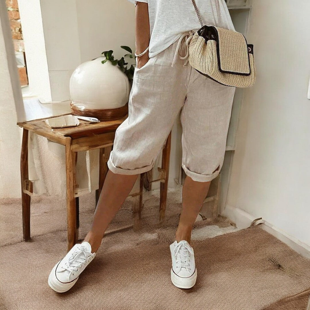 Zuri Cotton-Linen Pants