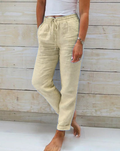 Myla™ | Relaxed Fit Linen Joggers