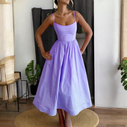 Virginia Fold Strap Large Swing Dress