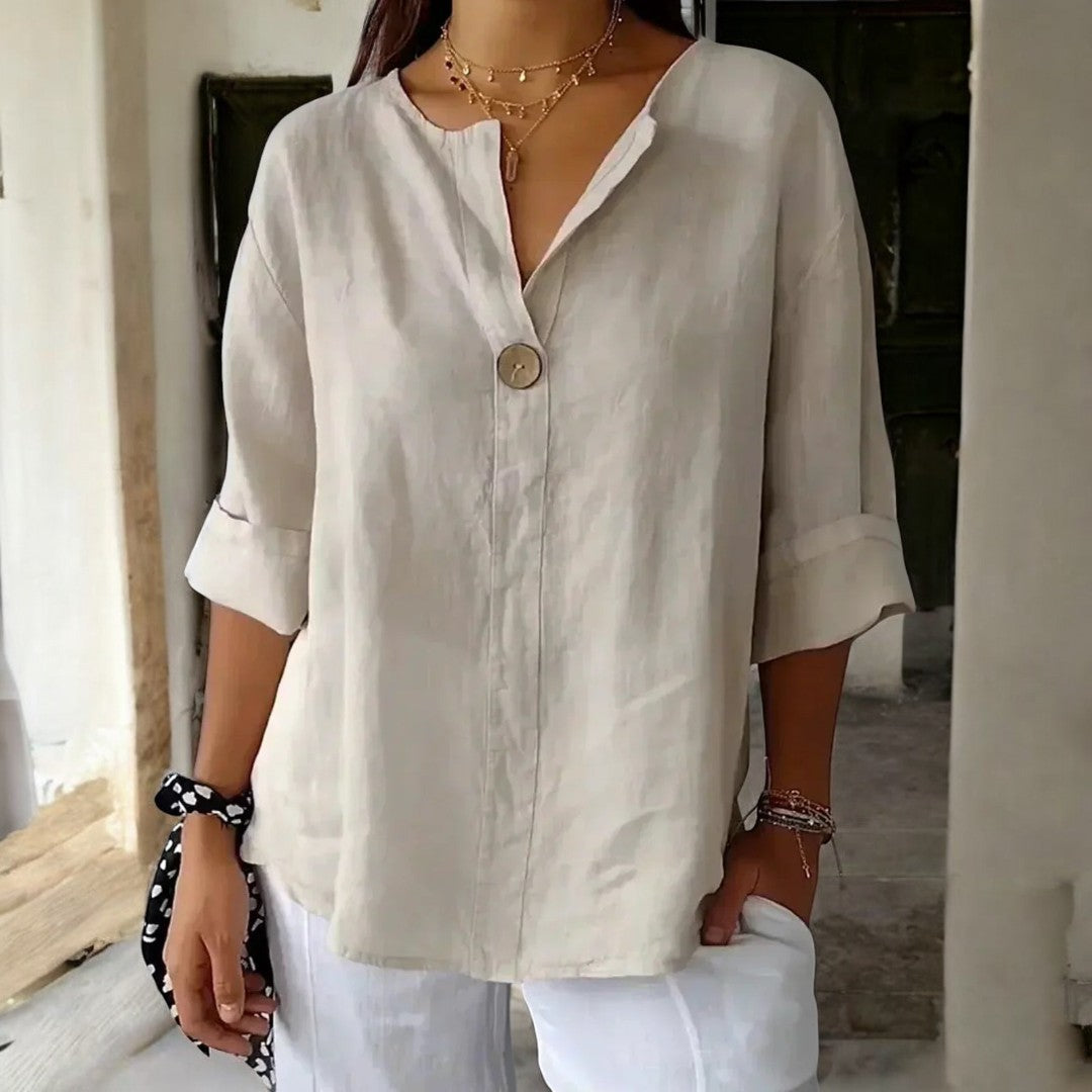 Arabella Casual V Neck Shirt
