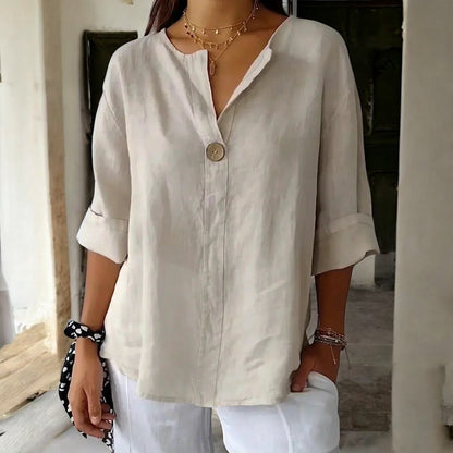 Arabella Casual V Neck Shirt