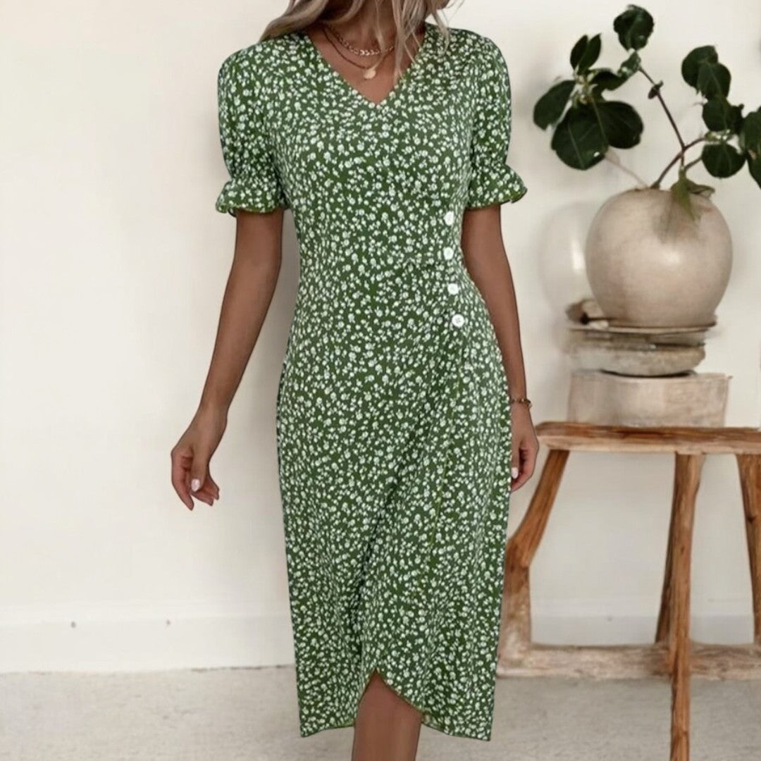 Diana Fresh Bloom V-Neck Dress