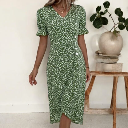 Diana Fresh Bloom V-Neck Dress