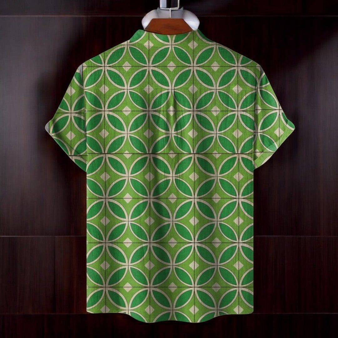 Eithan Summer Shirt With Geometric Pattern