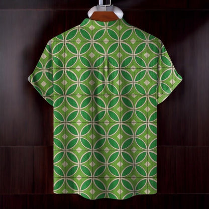 Eithan Summer Shirt With Geometric Pattern