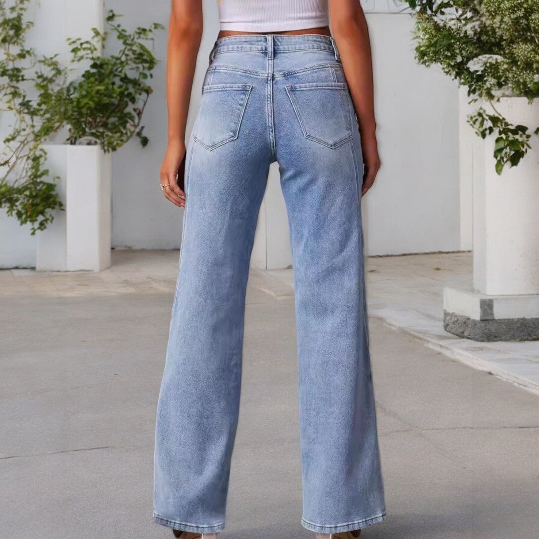 Amari High Waist Wide Leg Jeans