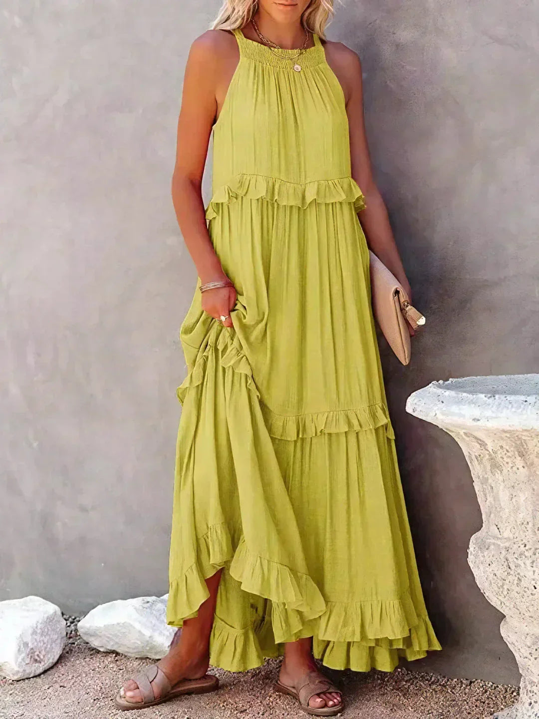 Rachel™ Sleeveless Maxi Dress