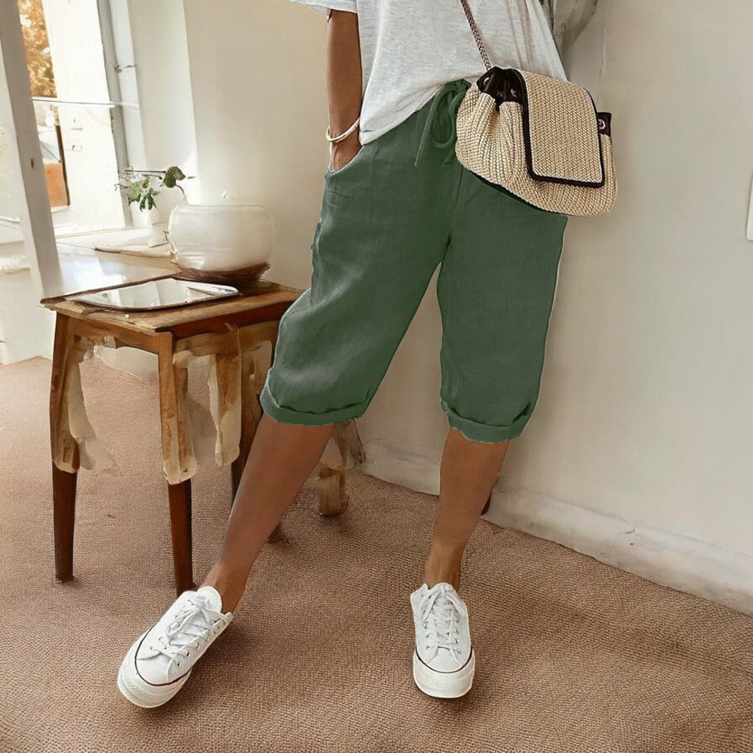 Zuri Cotton-Linen Pants
