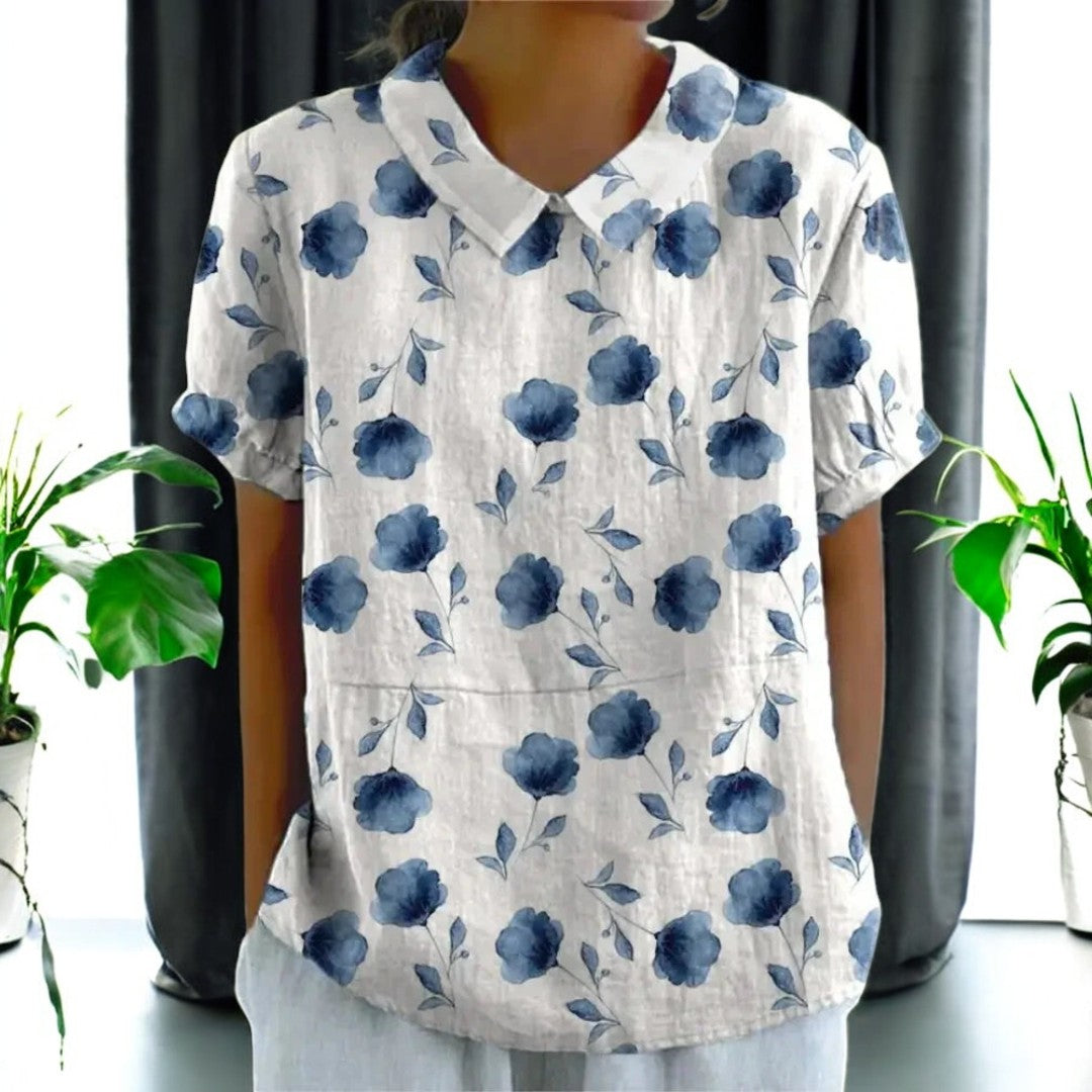 Bridget Cotton and Linen Blouse