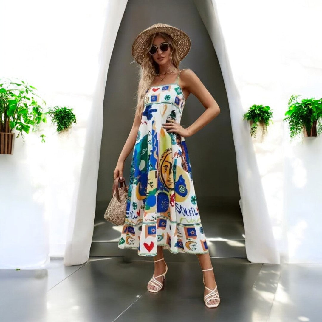 Lena Summer Spaghetti Strap Dress