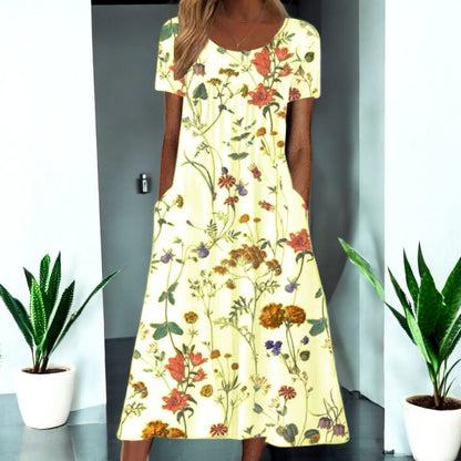 Alena Boho Floral Dress