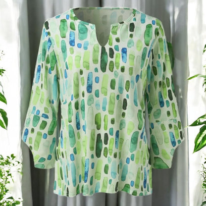 Eliza Sleeve V-neck Blouse
