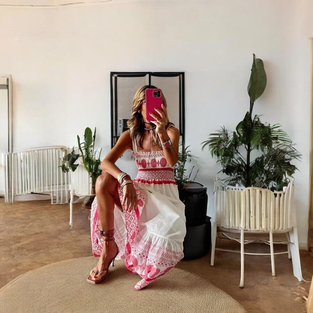 Romina Boho Style Printed Dress