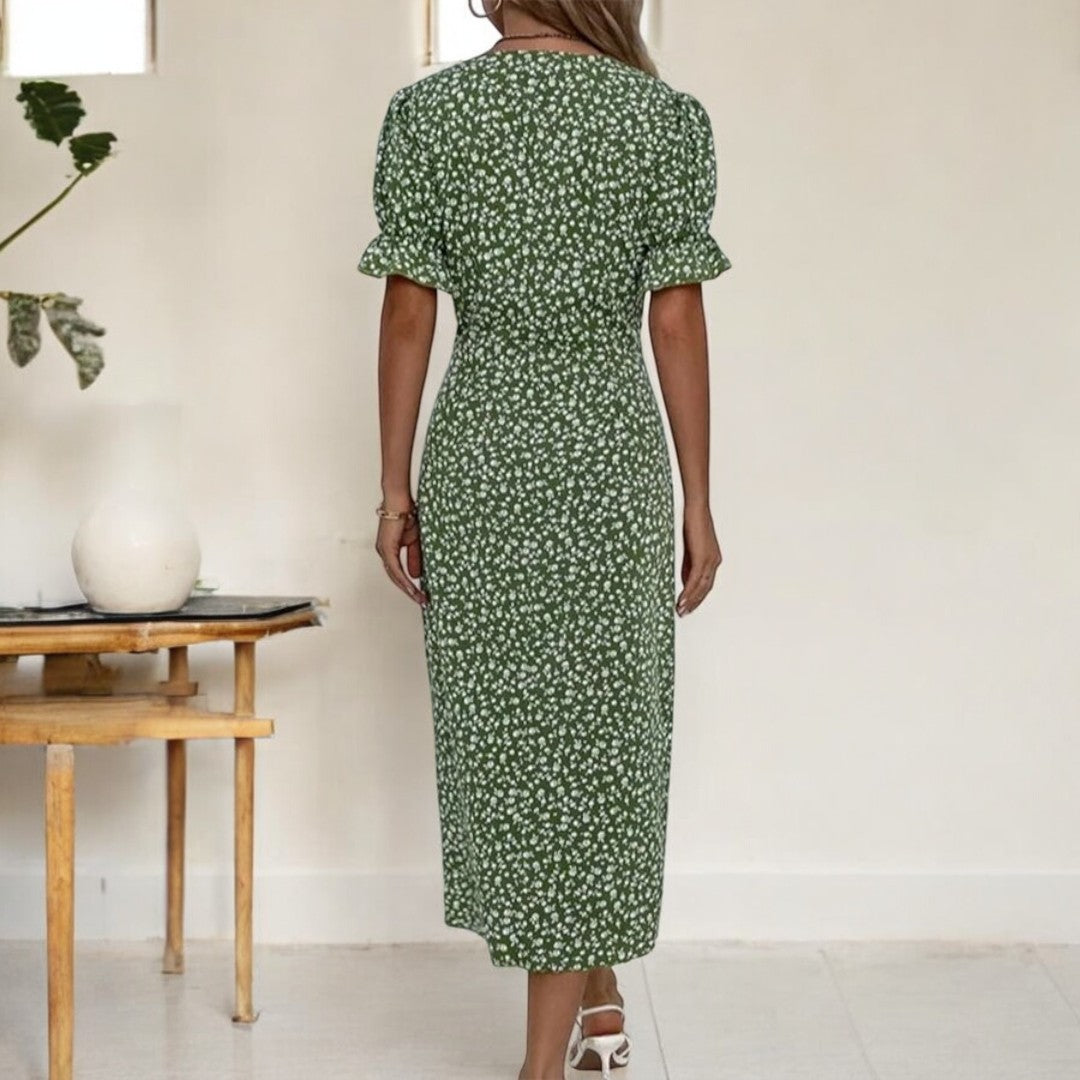 Diana Fresh Bloom V-Neck Dress